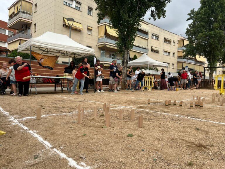 La plaça Pompeu Fabra, escenari del Campionat de Catalunya de Mólkky
