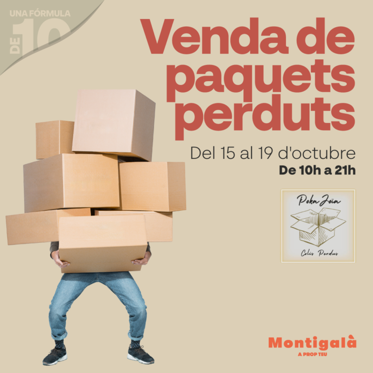 Nou mercat de paquets perduts o no reclamats al Centre Comercial Montigalà