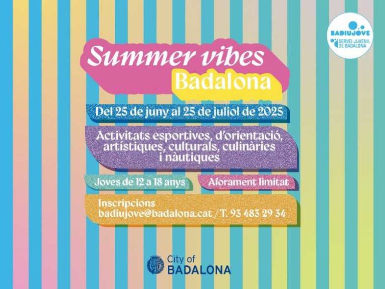 “Summer Vives Badalona” ofereix 550 places d’activitats diverses per a jovent de 12 a 18 anys