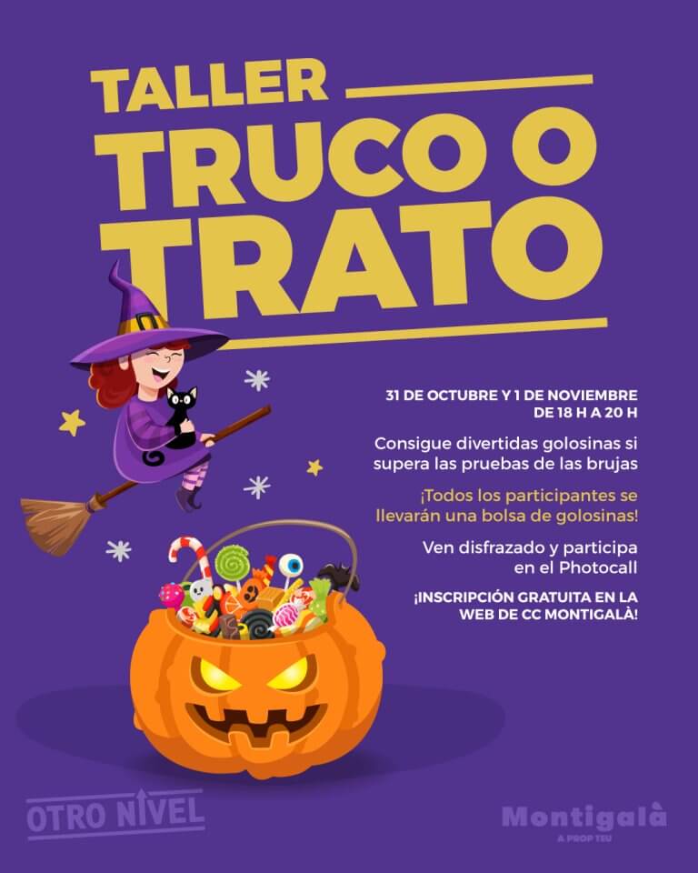Avui, truc o tracte al centre comercial Montigalà per a celebrar Halloween