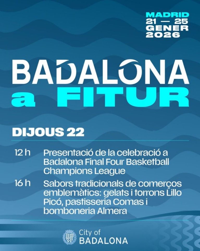 Badalona presenta a Fitur que és seu de la Final Four, fita que té un cost de 900.000 euros per a la ciutat