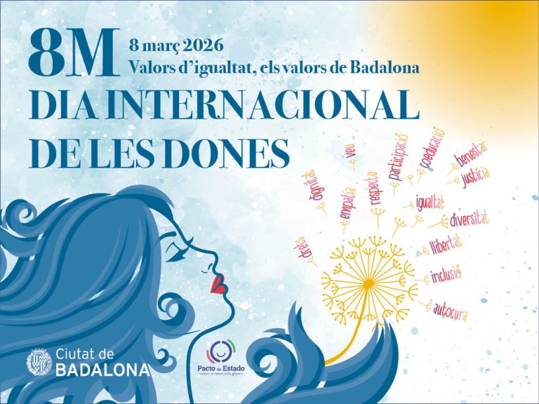 “Valors d’igualtat, els valors de Badalona”, lema unitari pel 8M