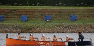 El Club de Rem Badalona suma diversos podis al Canal Olímpic de Castelldefels