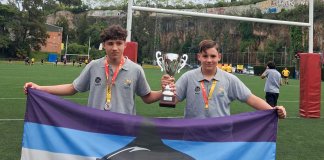 Rafel Rodríguez i Quique Moya (Rugby Club Badalona), subcampions de la Copa d’Espanya sub-14 amb la selecció catalana