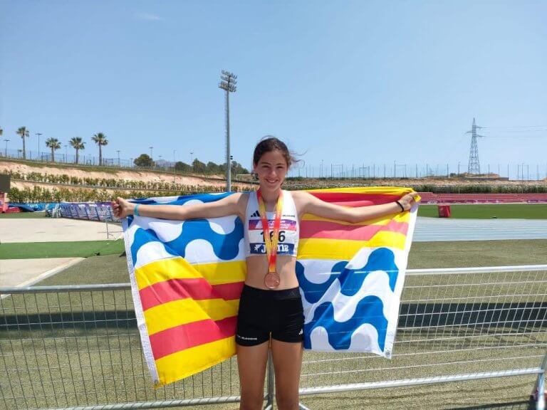 L’atleta de la UGE Aila Sans, bronze en el Campionat d’Espanya de Proves Combinades