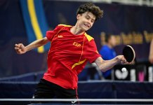 Roger Quesada, cinquè d’Europa amb la selecció espanyola de tennis taula