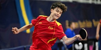 Roger Quesada, cinquè d’Europa amb la selecció espanyola de tennis taula